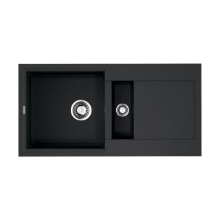 Мойка кухонная Omoikiri Sakaime 86-2-BL Tetogranit/черный